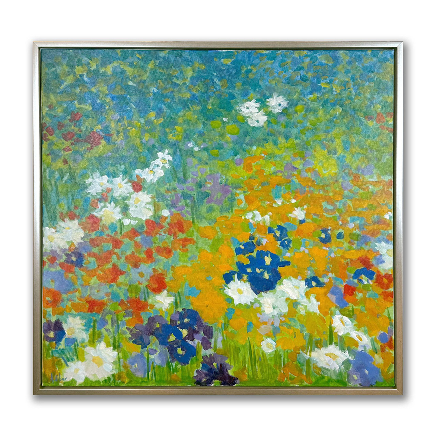 Colorful illustration from Klimt's Garden by Abby Ober, showcasing vibrant floral and garden-inspired artwork for COLLAB BY AMERICAN/HOLIDAY™.