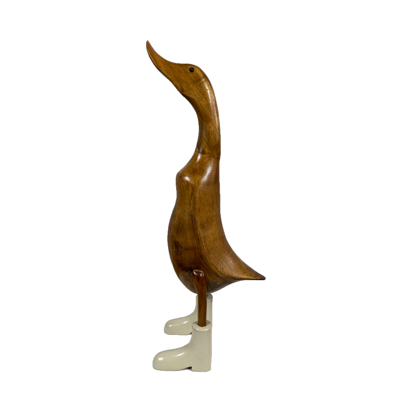 A large ivory duck figurine from Avery by COLLAB BY AMERICAN/HOLIDAY, shown from the side with detailed feather texture.