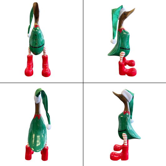 Billie – Small Elf Painted Duck | American Holiday