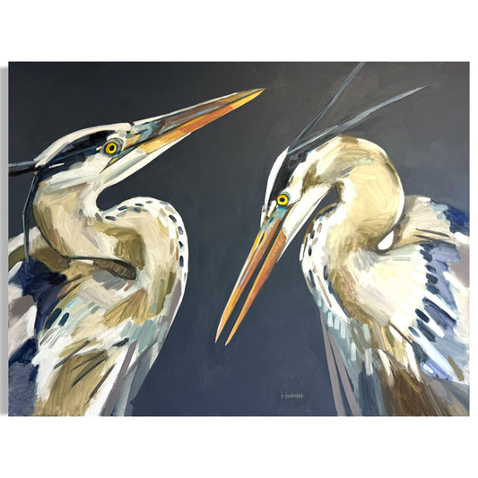Two Blue Herons by Jeremy Joseph