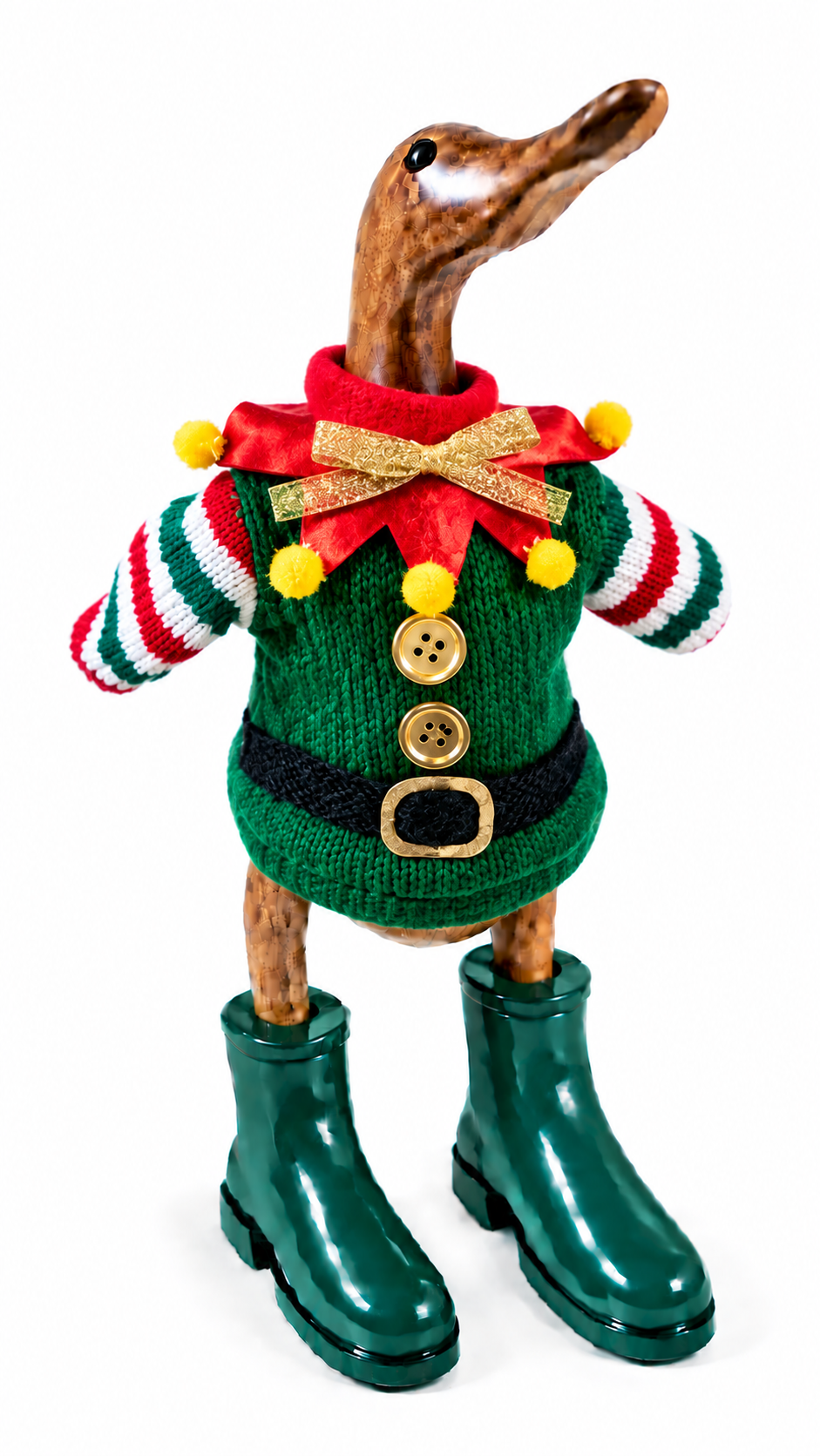 Ugly Christmas Duck Sweater - Buttons Version - One Size