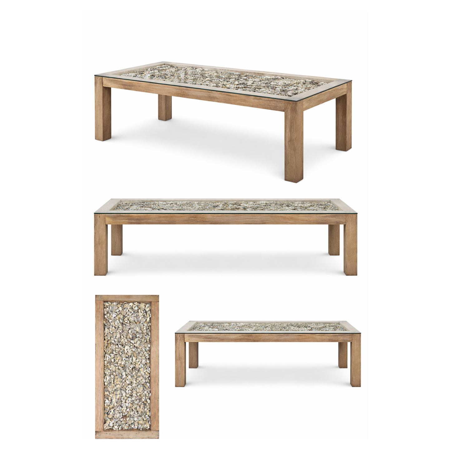 Custom Oyster Dining Room Table