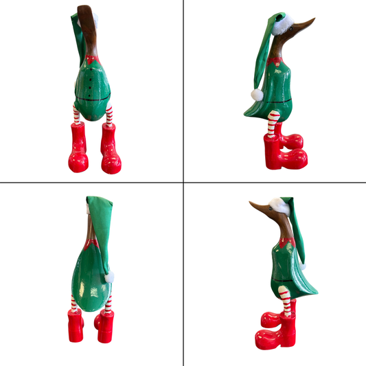 Ellis – Small Elf Painted Duck | American Holiday