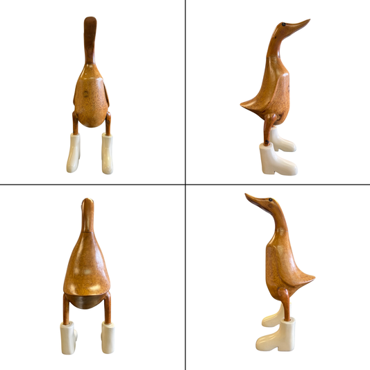 Frankie – Small Ivory Boot Duck | American Holiday