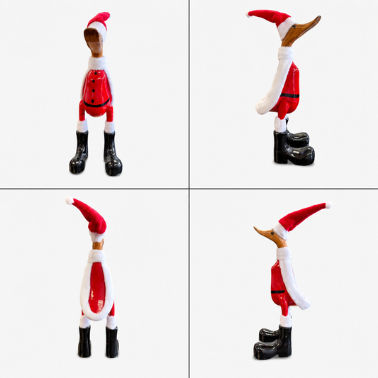 Jules – Small Santa Painted Duck | American Holiday