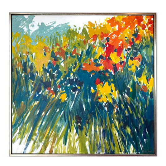 Late Summer by Abby Ober artwork in COLLAB BY AMERICAN/HOLIDAY™ collection, featuring vibrant late summer landscape with warm tones.