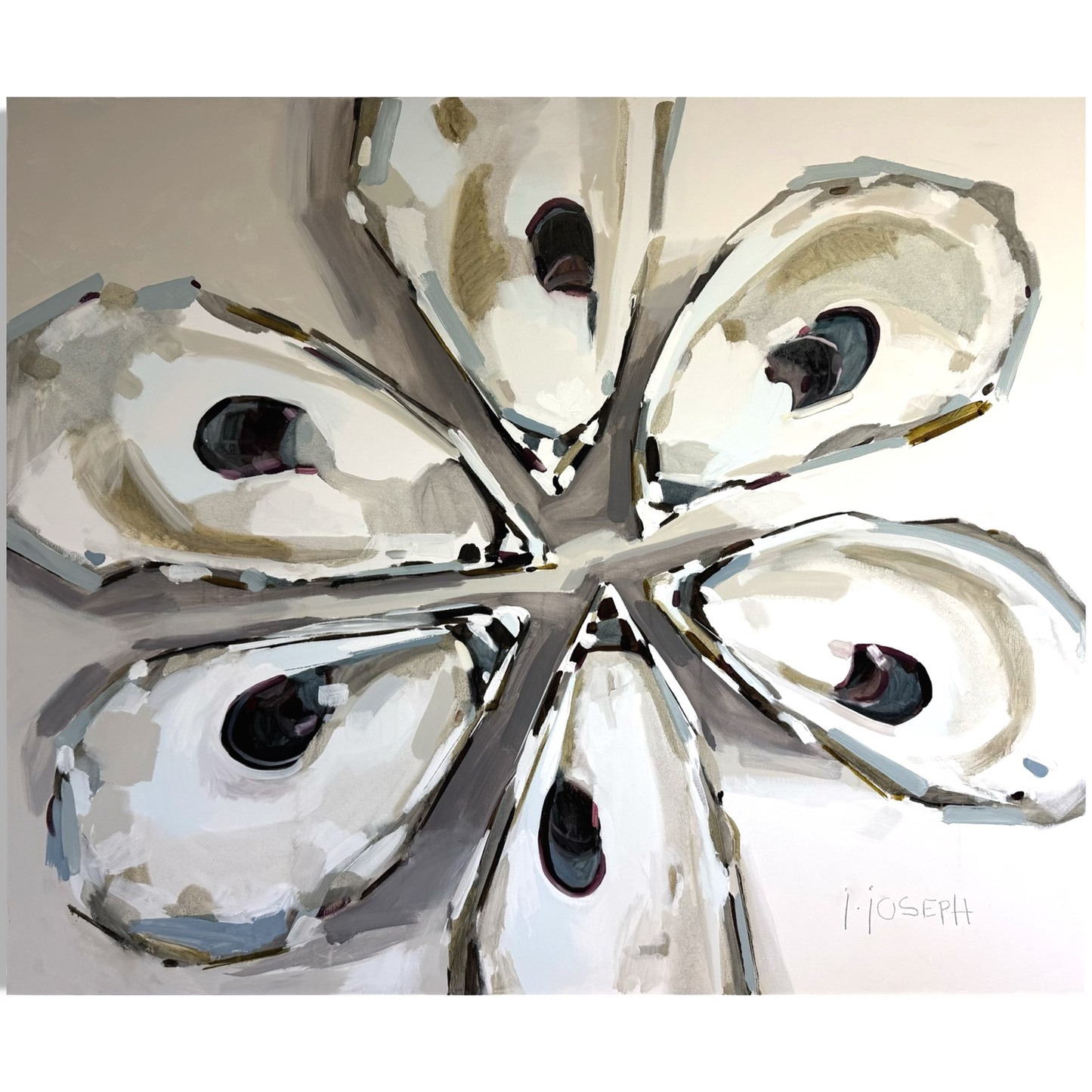 Half Dozen Oyster Shells by Jeremy Joseph