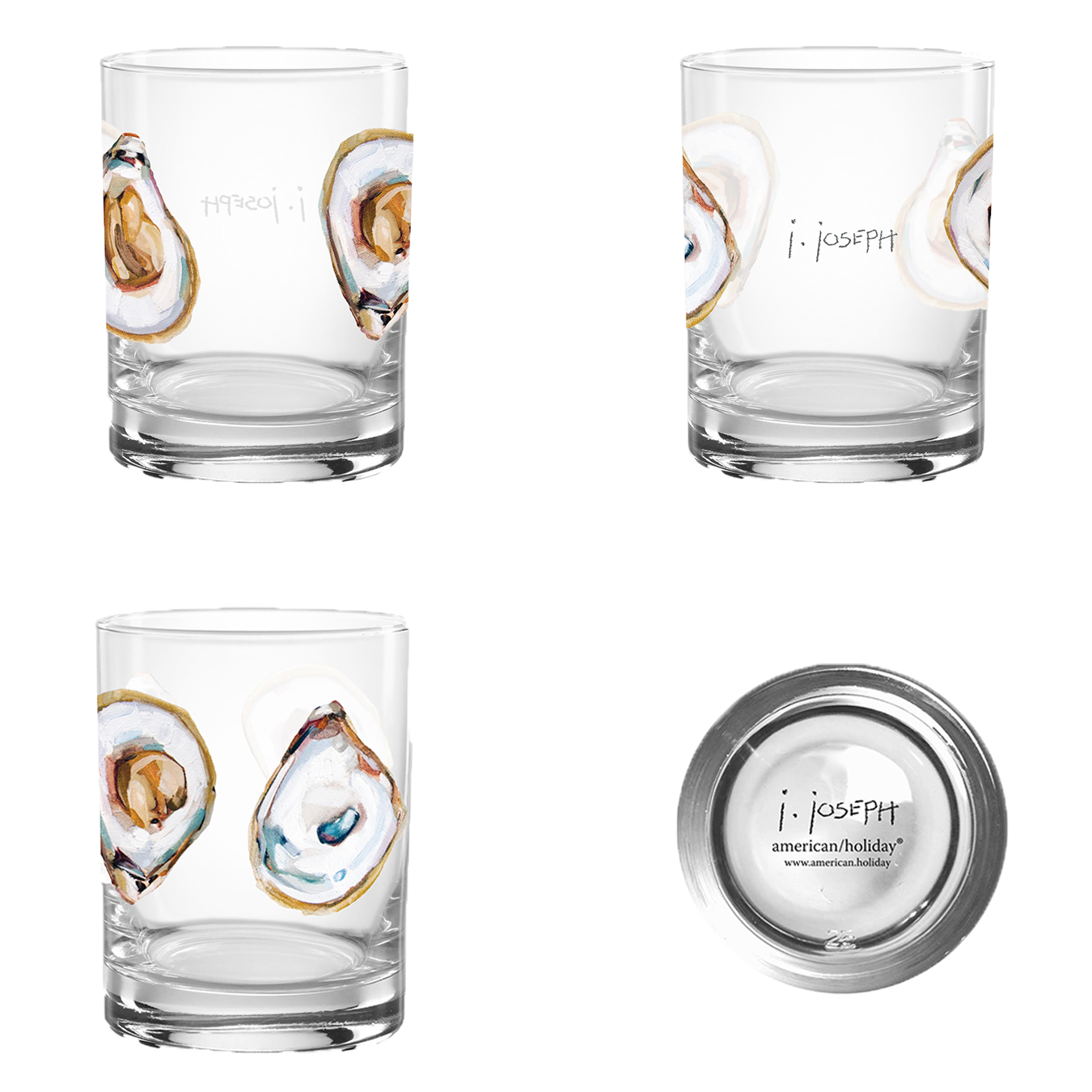 14oz Rocks Glass - Oysters by Jeremy Joseph