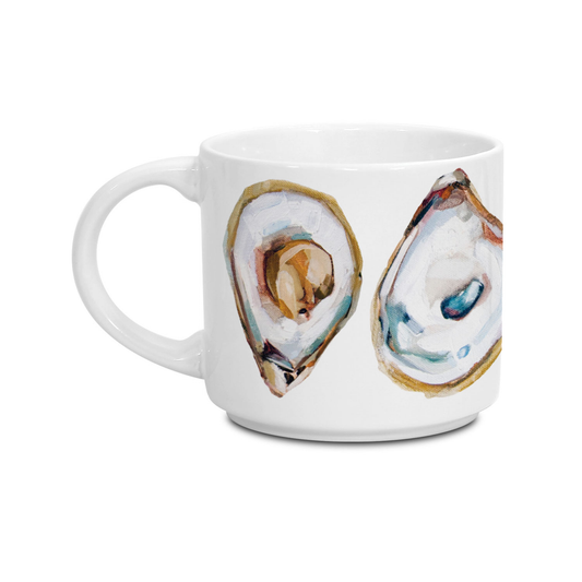 14oz Ceramic Mug - Oysters by Jeremy Joseph