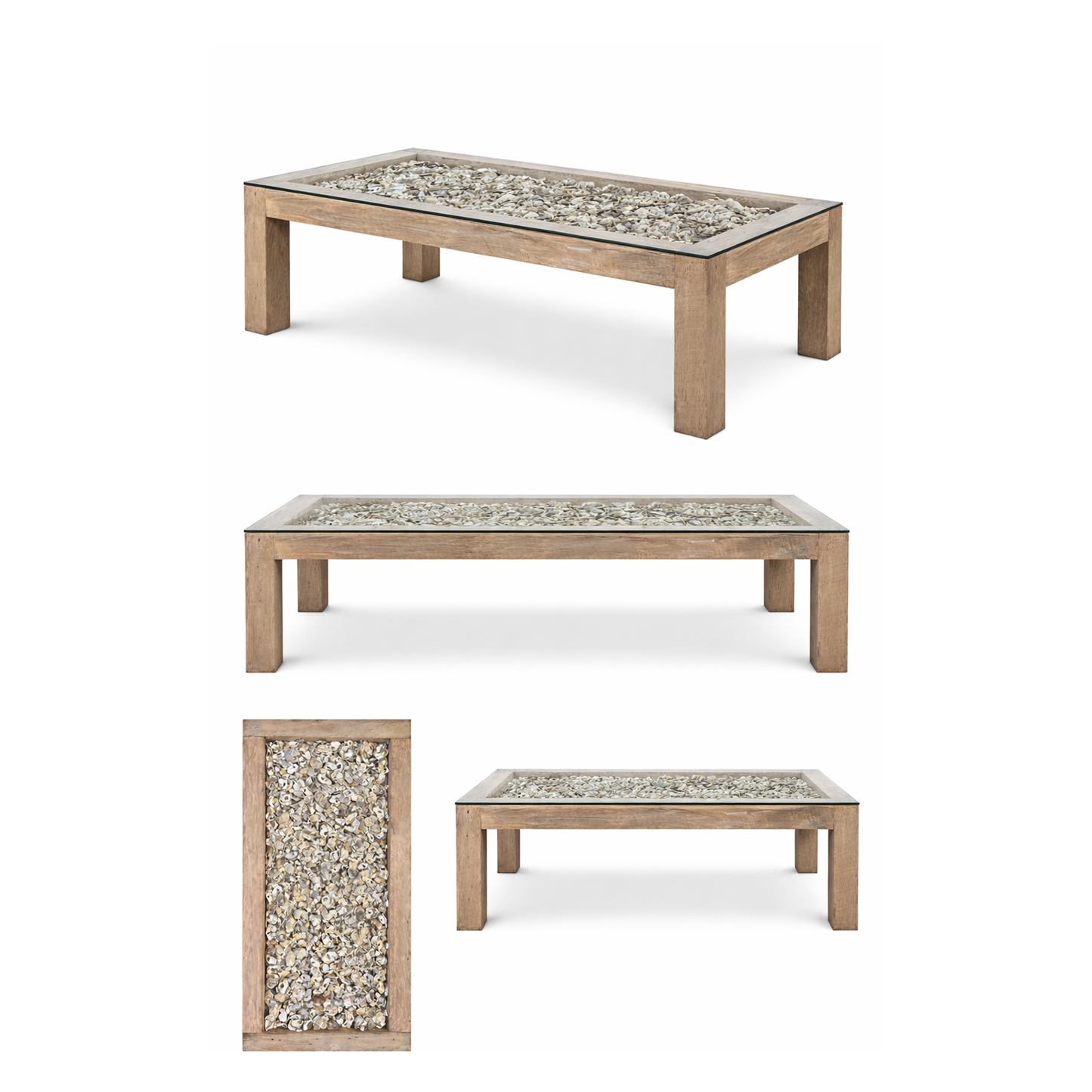Custom Oyster Coffee Table