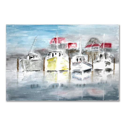 Red Roofs by Rita Ting Hopper