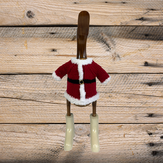 Hand Knit Santa Duck Sweater