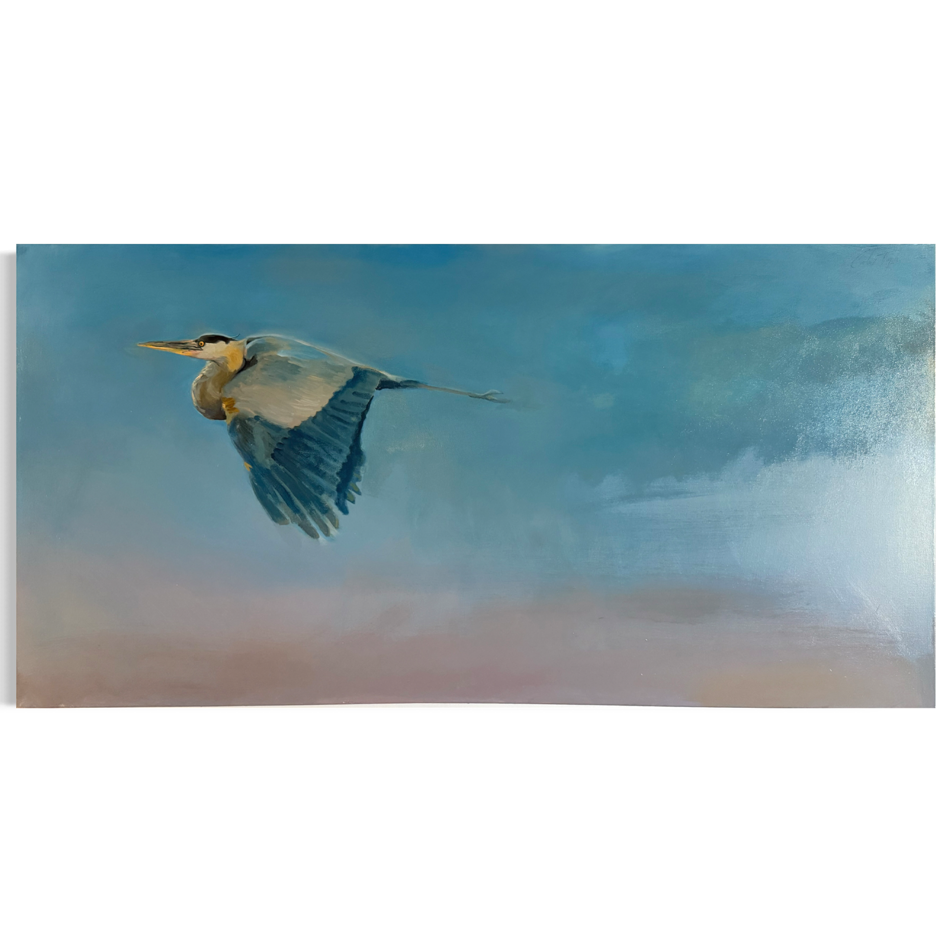 Solo Flight by Carlos Taylor, a vibrant mixed media artwork in the COLLAB BY AMERICAN/HOLIDAY™ collection featuring bold colors and abstract design.
