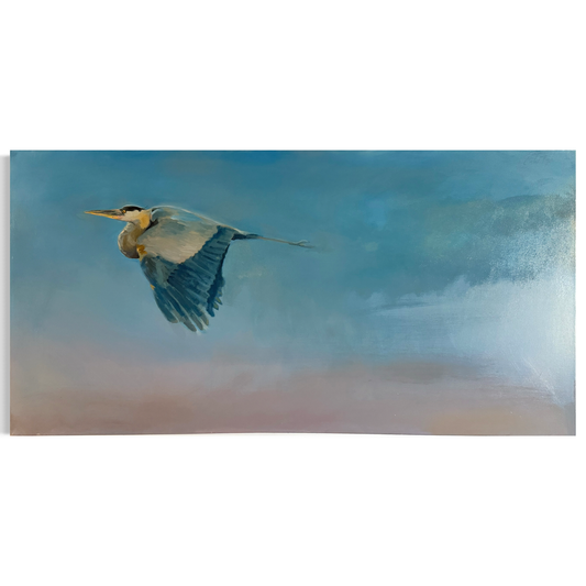 Solo Flight by Carlos Taylor, a vibrant mixed media artwork in the COLLAB BY AMERICAN/HOLIDAY™ collection featuring bold colors and abstract design.