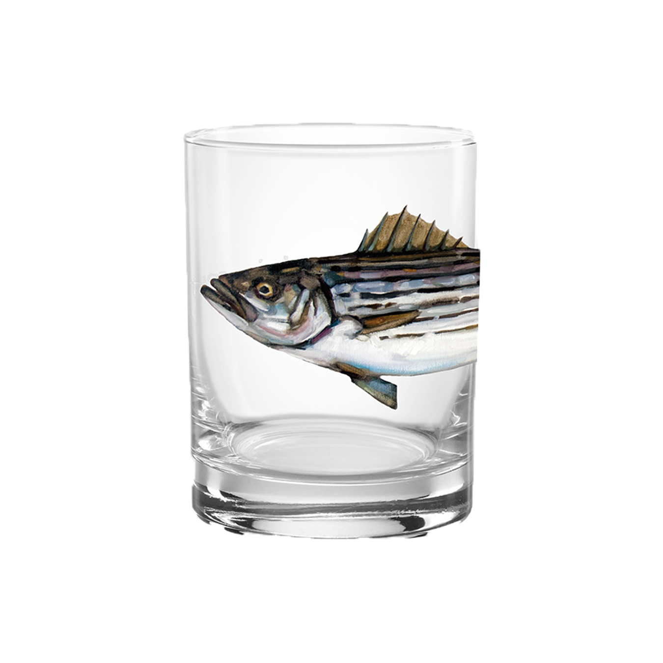 14oz Rocks Glass - Striped Base by Jeremy Joseph