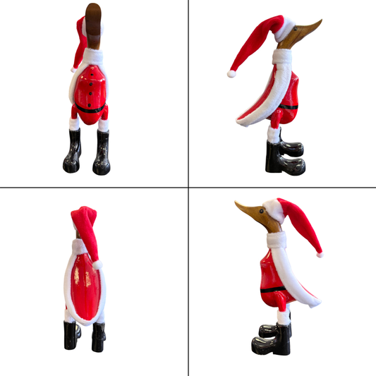 Tatum – Small Santa Painted Duck | American Holiday