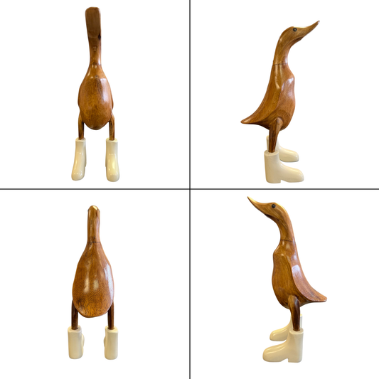 Teddy – Small Ivory Boot Duck | American Holiday